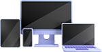 Icon of a phone, tablet and computer