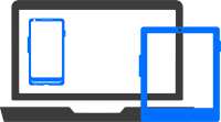 Icon of a phone, tablet and computer