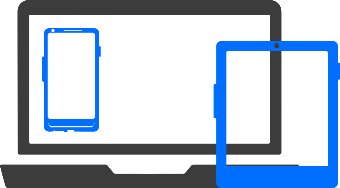 Icon of a phone, tablet and computer