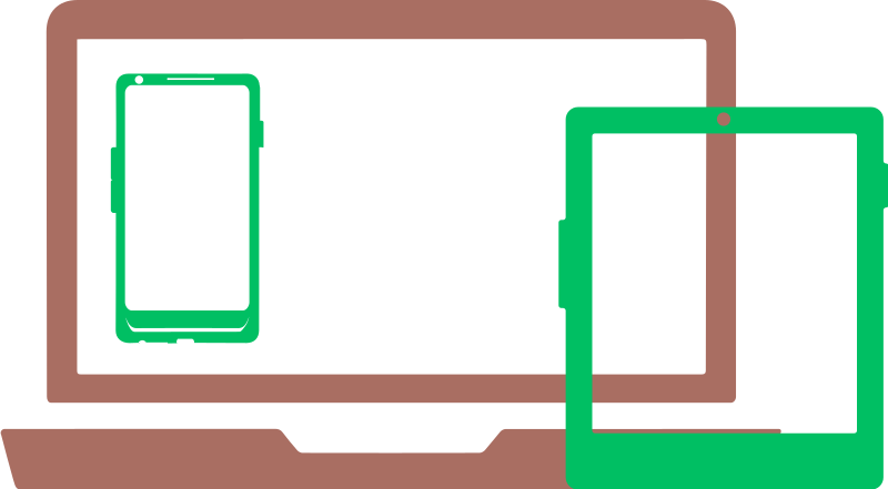 Icon of a phone, tablet and computer